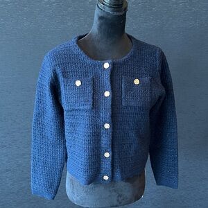 Source Unknown Dark Blue Women's Cardigan